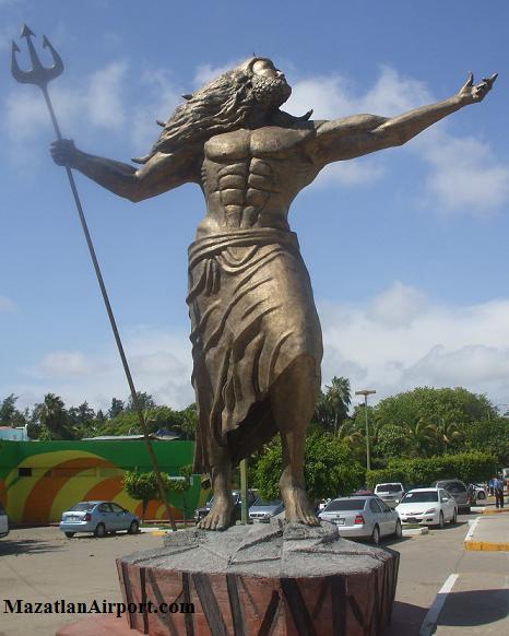 Statue outside of the Mazatlan Aquarium