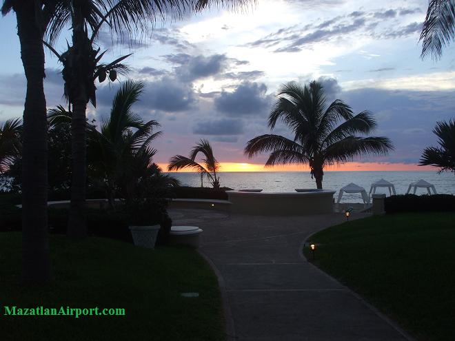 Sunset at the resort in Mazatlan